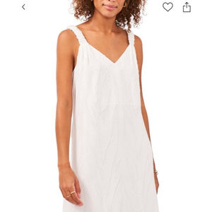 Vince Camuto White Jaquard Maxi Women's Dress